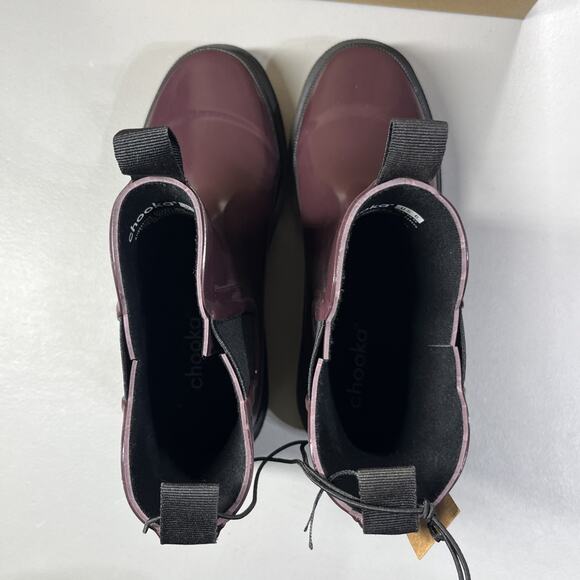 Chooka Damascus Chelsea Rain Boot Womens 6 M in Spice Waterproof Lug Pull On - Picture 3 of 10